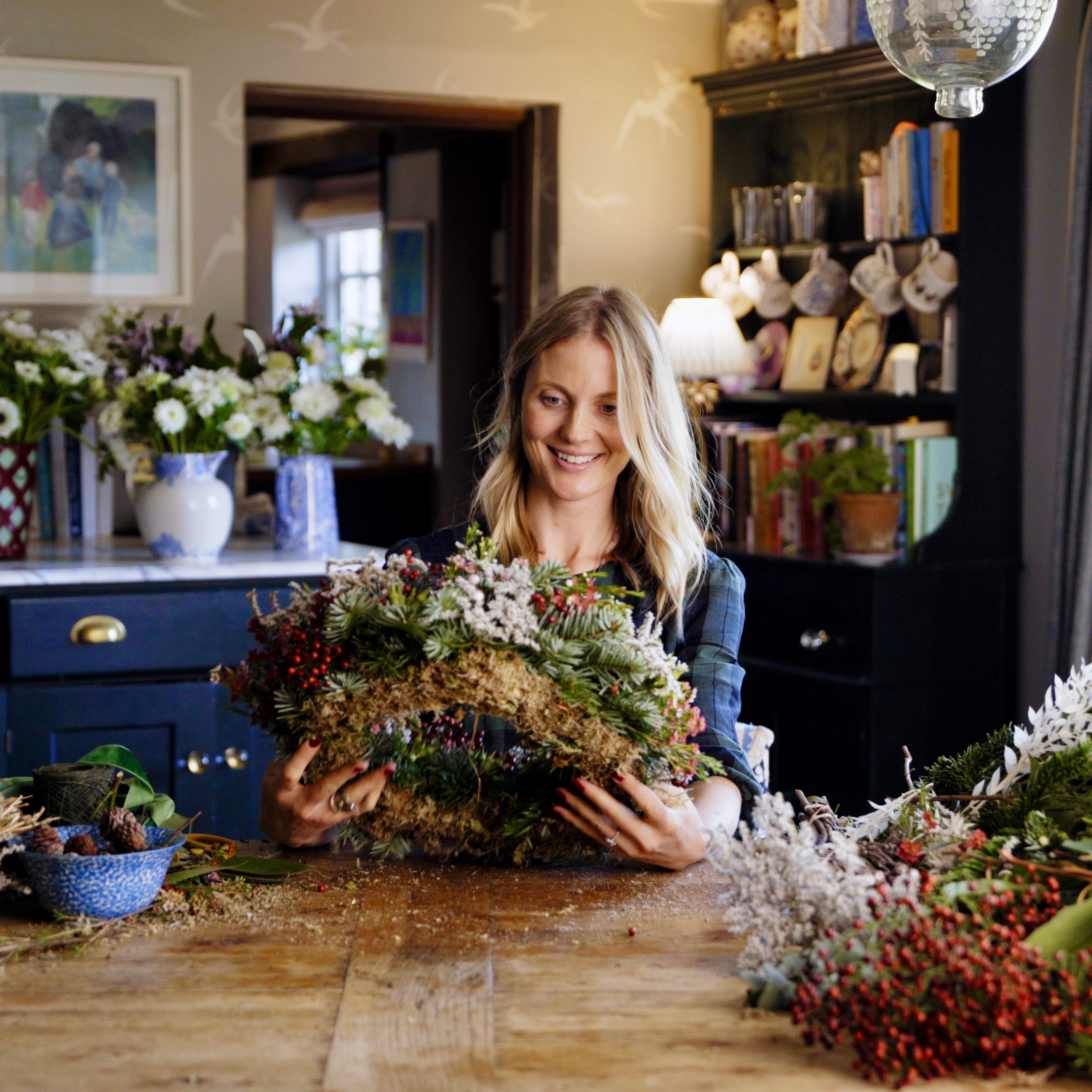 Willow wreath making